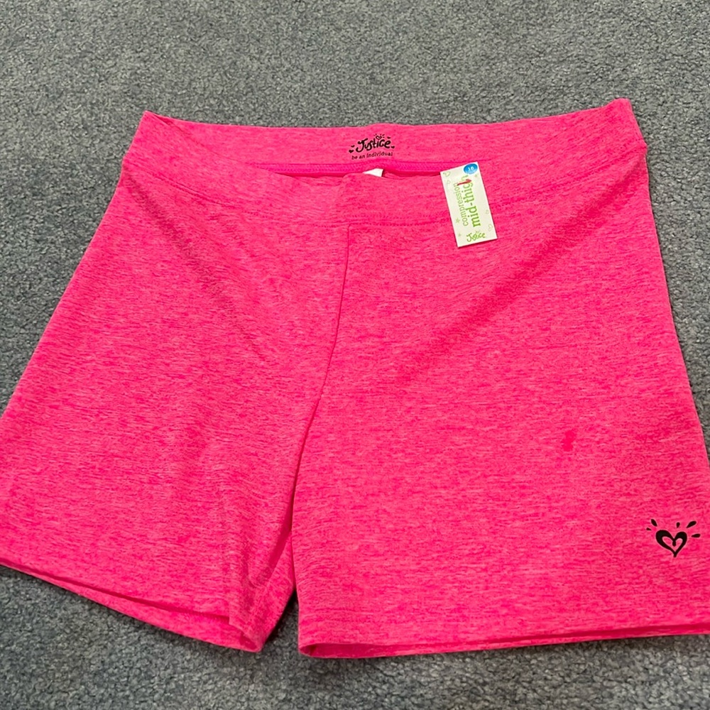 Justice Pink Biker Shorts